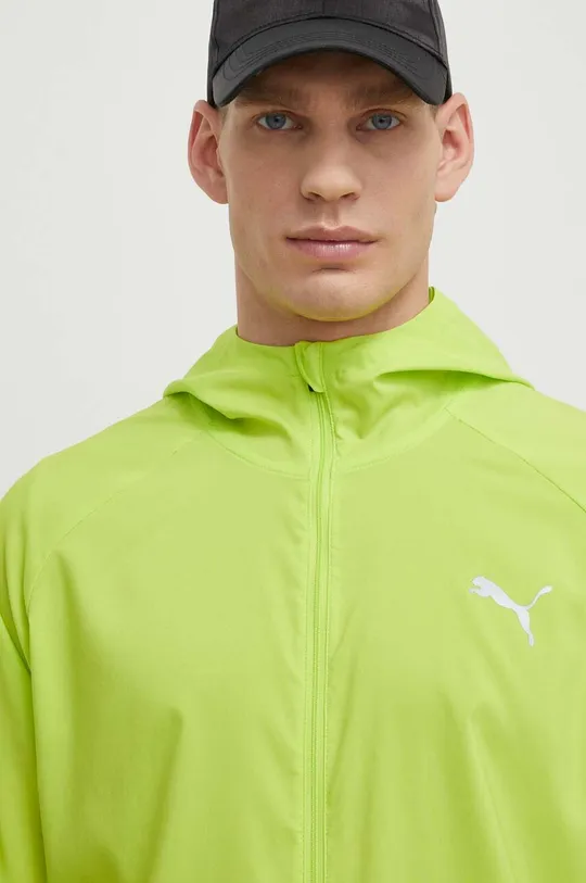 зелёный Куртка для бега Puma Favorite Мужской