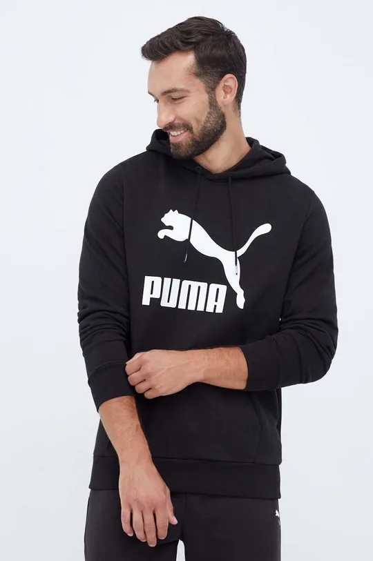 чорний Бавовняна кофта Puma Чоловічий