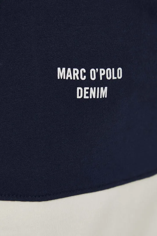 Marc O'Polo bluza bawełniana DENIM męska kolor granatowy wzorzysta ...