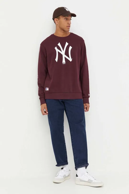 New Era sweatshirt NEW YORK YANKEES maroon