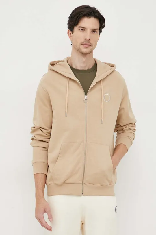 beige Trussardi felpa in cotone Uomo