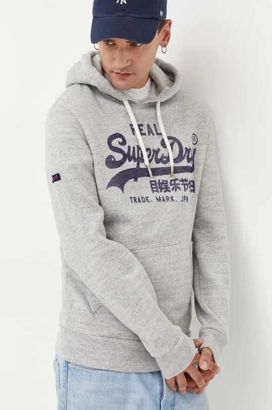 siva Pulover Superdry Moški