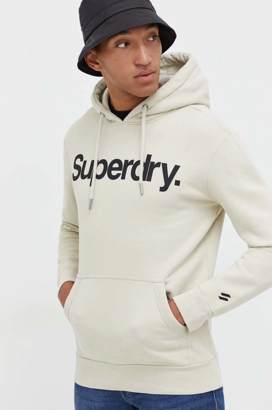 bež Bombažen pulover Superdry