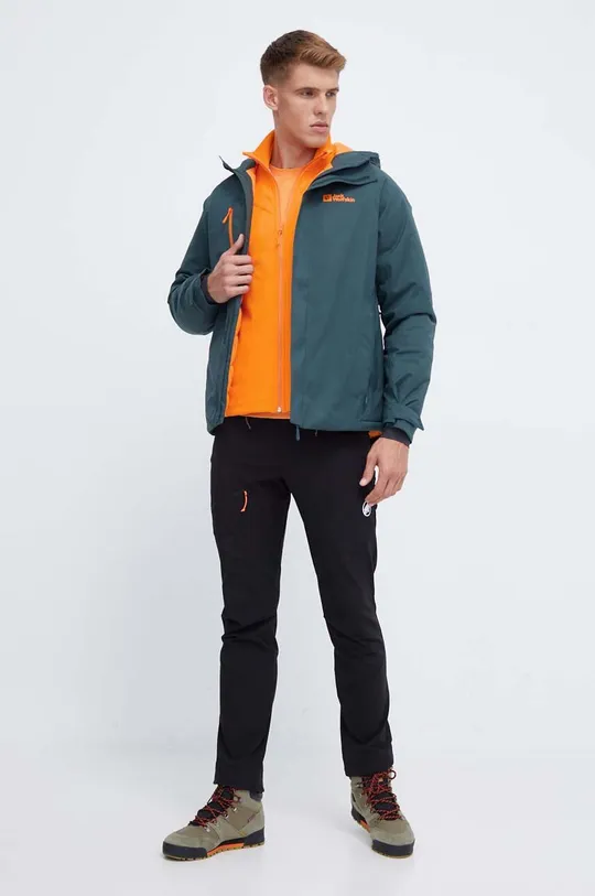 Športni pulover Jack Wolfskin Baiselberg oranžna
