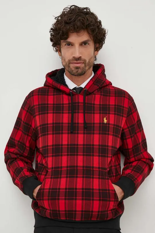κόκκινο Βαμβακερή μπλούζα Polo Ralph Lauren Ανδρικά