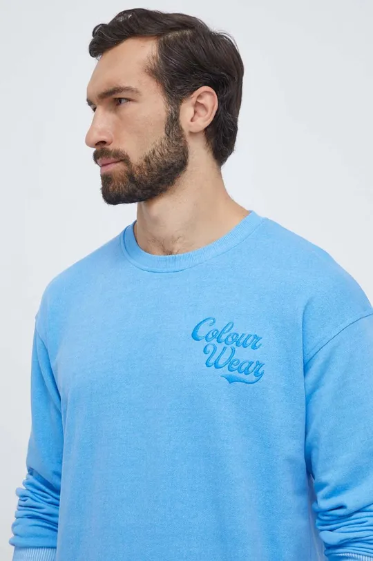 modra Bombažen pulover Colourwear