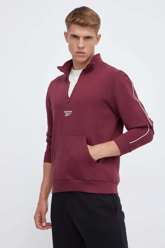 bordowy Reebok bluza Męski