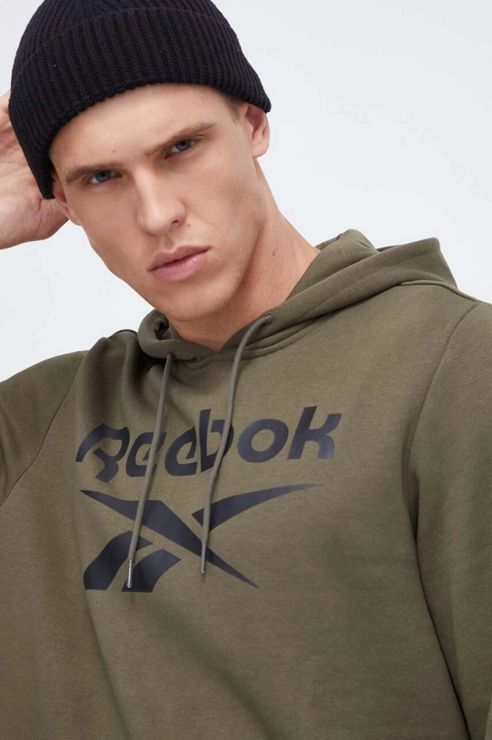 Reebok bluza Materiał zasadniczy: 70 % Bawełna, 30 % Poliester z recyklingu, Ściągacz: 95 % Bawełna, 5 % Elastan