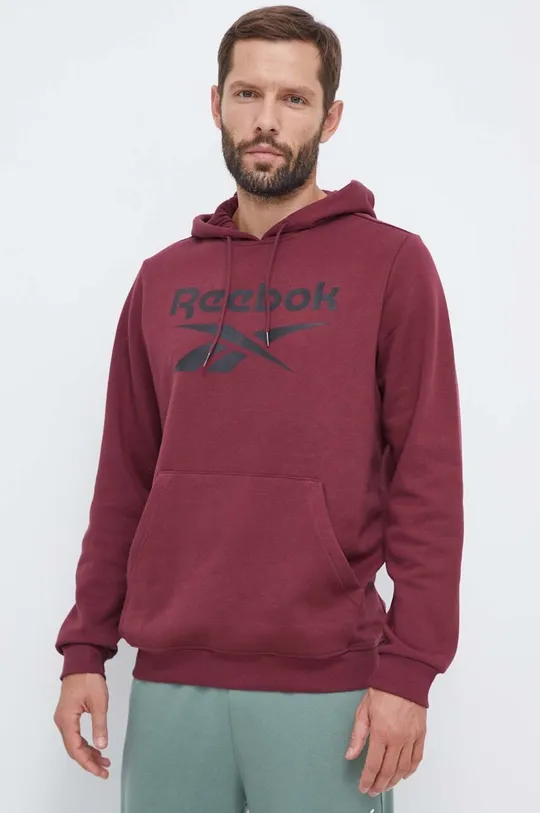 bordowy Reebok bluza Męski