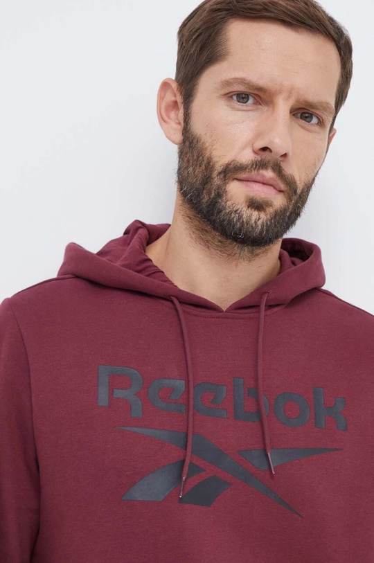 bordowy Reebok bluza