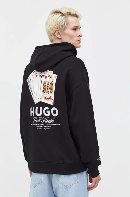 Хлопковая кофта HUGO 100% Хлопок