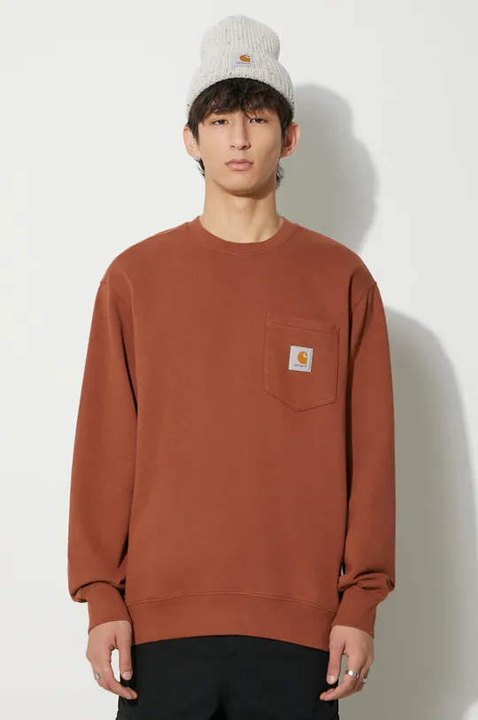 brown Carhartt WIP cotton sweatshirt Men’s