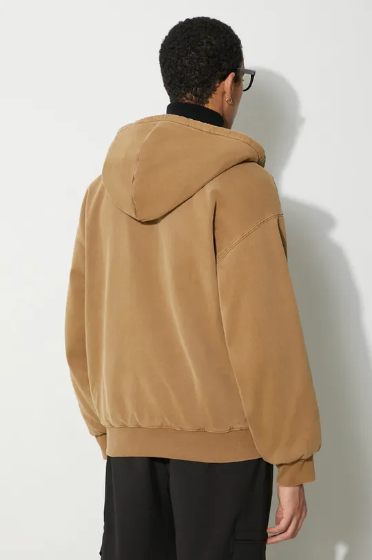 Carhartt WIP bluza bawełniana Hooded Vista Jacket brązowy