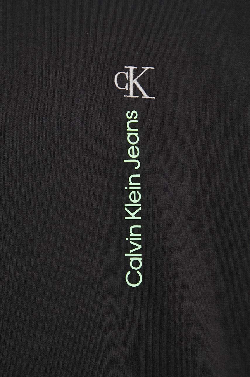 Кофта Calvin Klein Jeans чоловіча колір чорний з аплікацією | ANSWEAR.ua