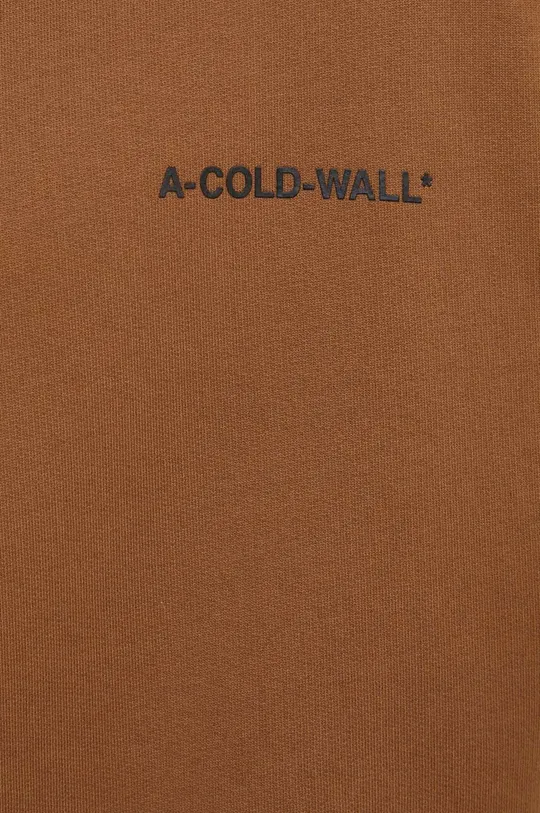 A-COLD-WALL* felpa in cotone ESSENTIALS SMALL LOGO HOODIE Uomo