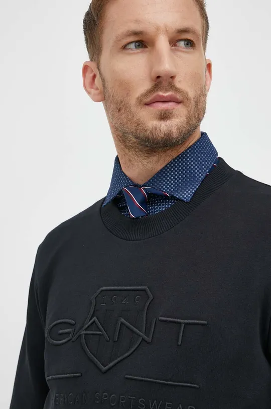 czarny Gant bluza bawełniana