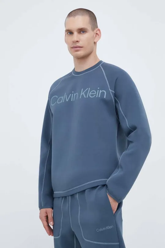 siva Pulover za vadbo Calvin Klein Performance Moški