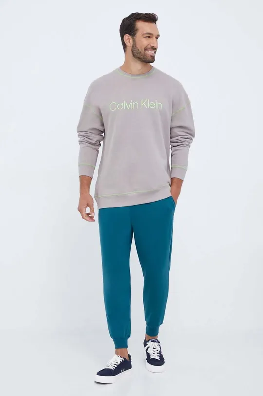 Calvin Klein Underwear felpa lounge in cotone grigio