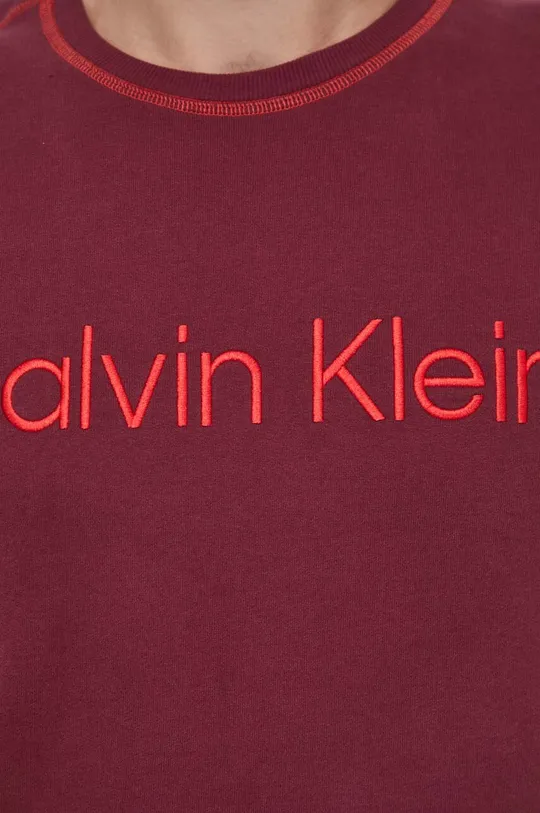 burgundské Bavlnená mikina Calvin Klein Underwear
