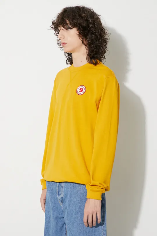 yellow Fjallraven cotton sweatshirt 1960 Logo