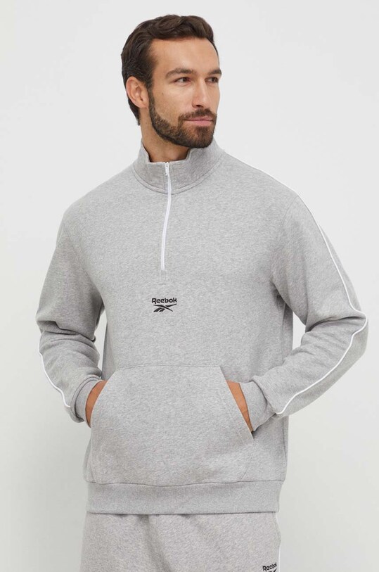 Кофта Reebok мужская цвет серый меланж | ANSWEAR.ua