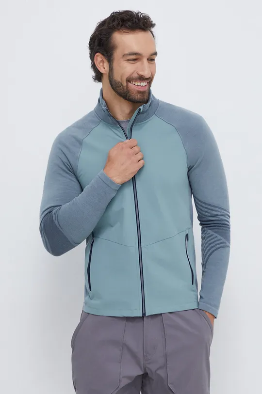 siva Športni pulover Smartwool Intraknit Active Moški