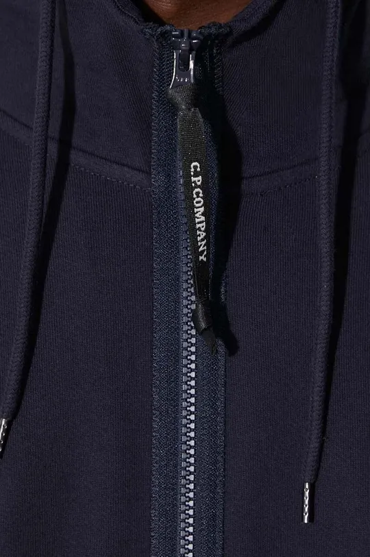 C.P. Company cotton sweatshirt DIAGONAL RAISED FLEECE ZIPPED GOGGLE HOODIE