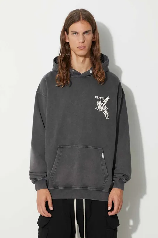 gray Represent cotton sweatshirt Mascot Hoodie Men’s