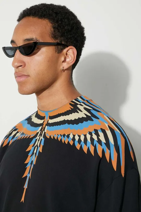 Βαμβακερή μπλούζα Marcelo Burlon Optical Wings Ανδρικά
