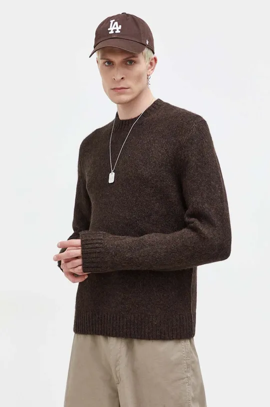brązowy Abercrombie & Fitch sweter Męski