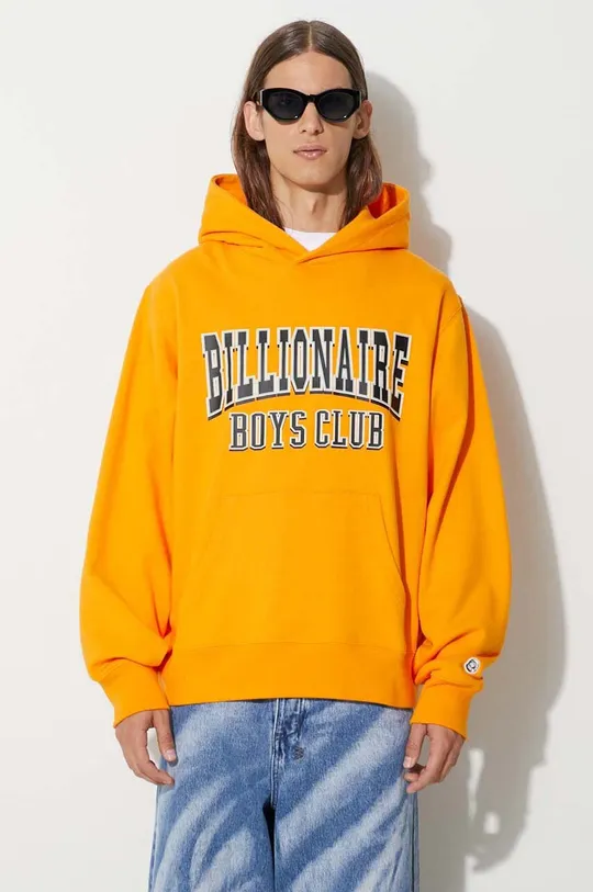 Billionaire Boys Club cotton sweatshirt VARSITY LOGO POPOVER HOOD 100% Cotton
