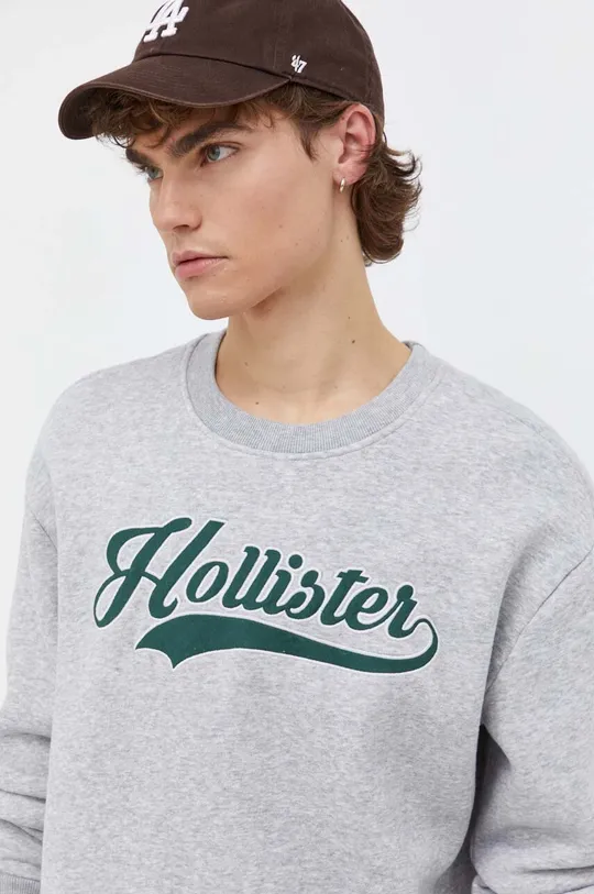 γκρί Μπλούζα Hollister Co. Ανδρικά