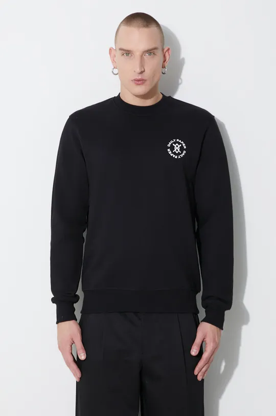 black Daily Paper cotton sweatshirt Circle Sweater Men’s