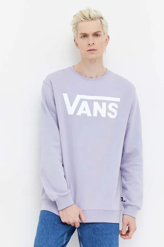 vijolična Bombažen pulover Vans Moški