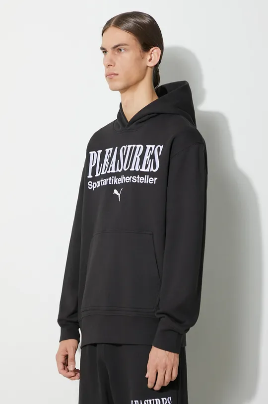 black Puma cotton sweatshirt PUMA x PLEASURES Graphic Hoodie