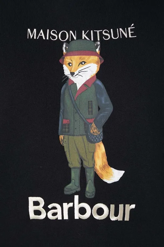 Bavlnená mikina Barbour x Maison Kitsune Beaufort Fox Crew