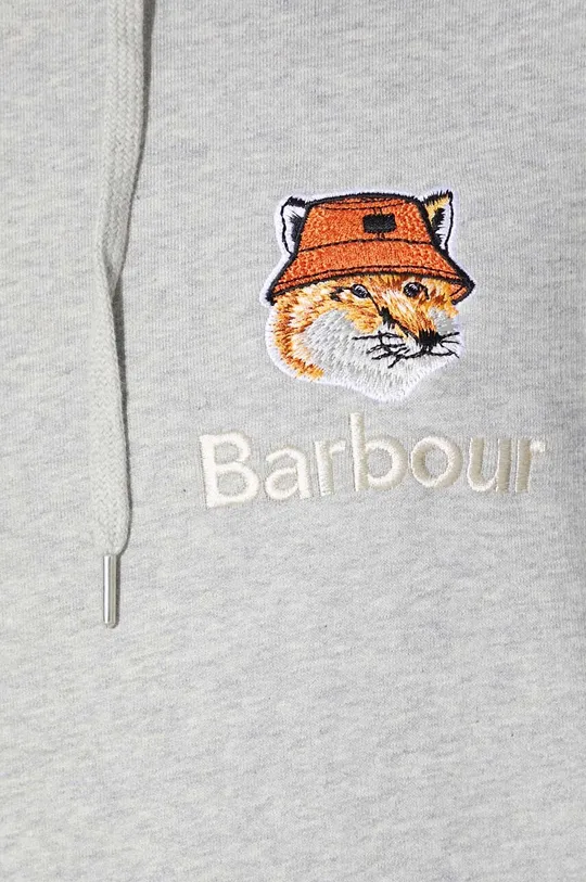 Barbour bluza bawełniana X Maison Kitsune Fox Head Hoodie