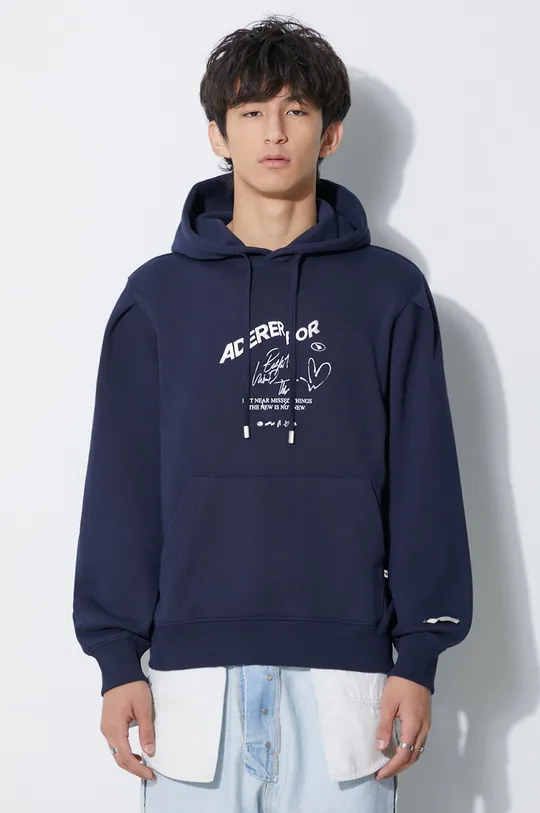 navy Ader Error cotton sweatshirt Caner Logo Hoodie Men’s