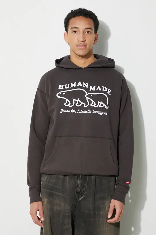 brown Human Made cotton sweatshirt Tsuriami Hoodie Men’s