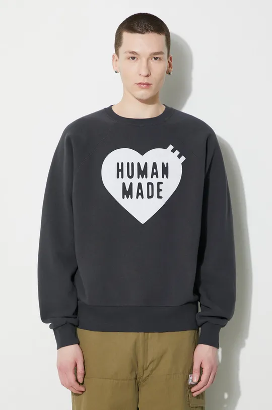 siva Dukserica Human Made Sweatshirt Muški