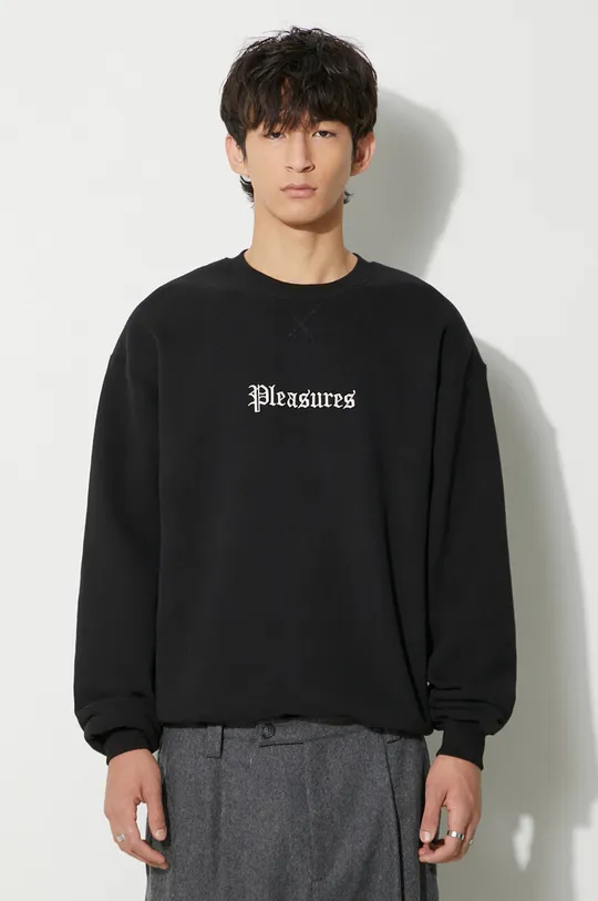 black PLEASURES sweatshirt Recipe Crewneck Men’s