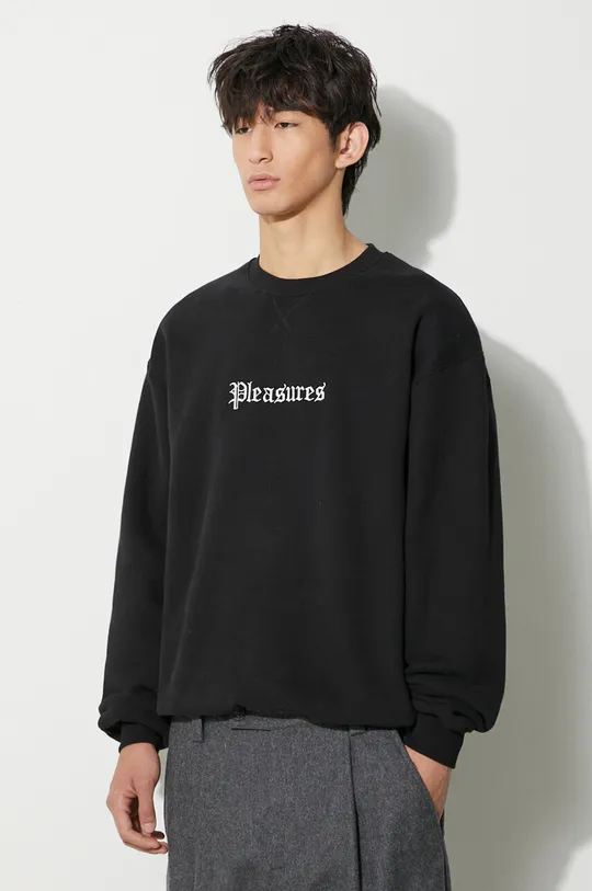 black PLEASURES sweatshirt Recipe Crewneck