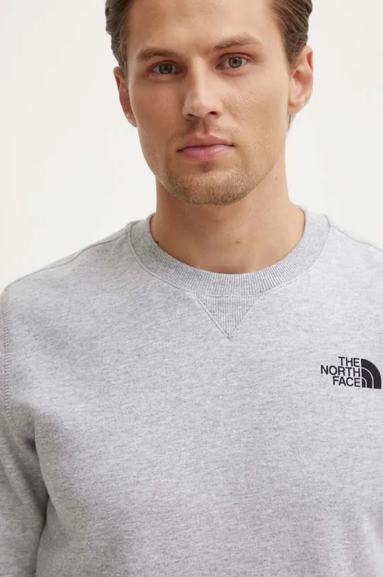 gray The North Face sweatshirt Simple Dome