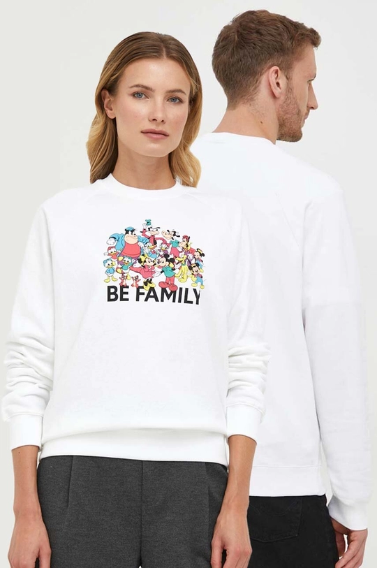 белый Хлопковая кофта United Colors of Benetton x Disney Unisex