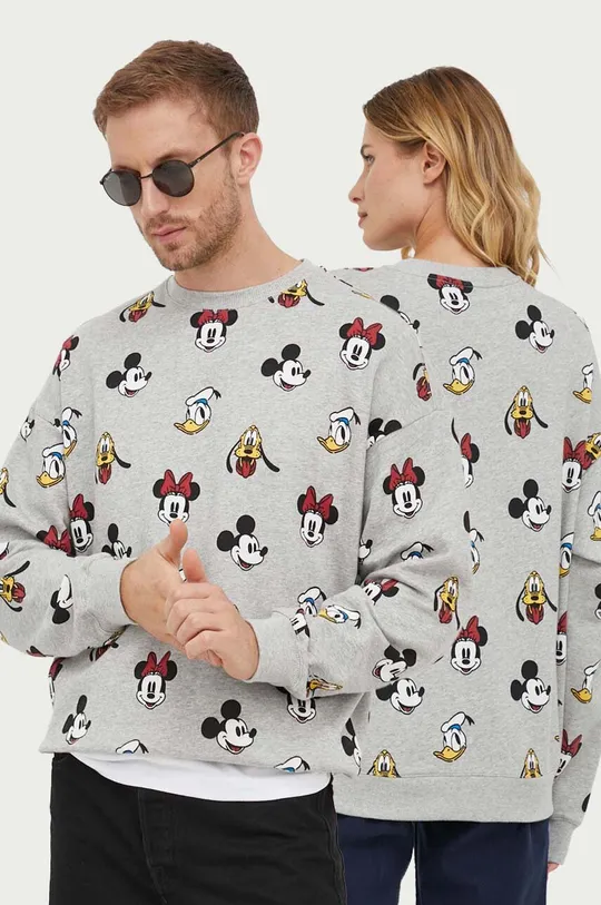 γκρί Βαμβακερή μπλούζα United Colors of Benetton x Disney Unisex