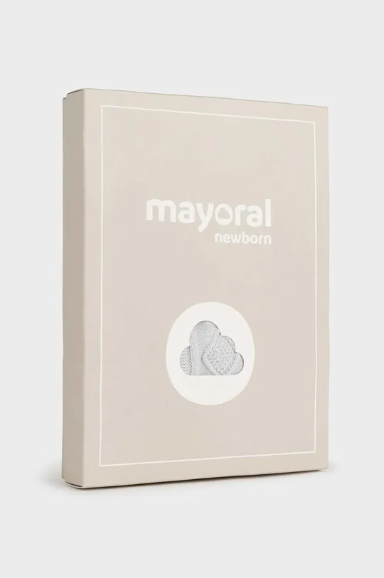 siva Bombažen pajac za dojenčka Mayoral Newborn Gift box