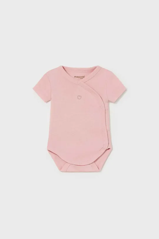 różowy Mayoral Newborn body bawełniane niemowlęce Chłopięcy
