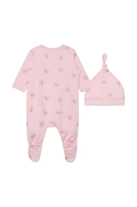 Комплект для младенцев BOSS розовый