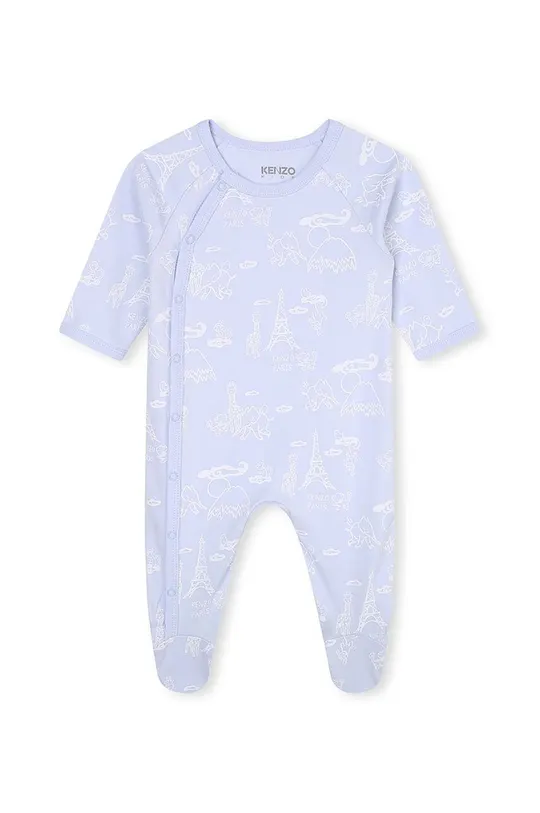 niebieski Kenzo Kids śpioszki bawełniane niemowlęce 2-pack