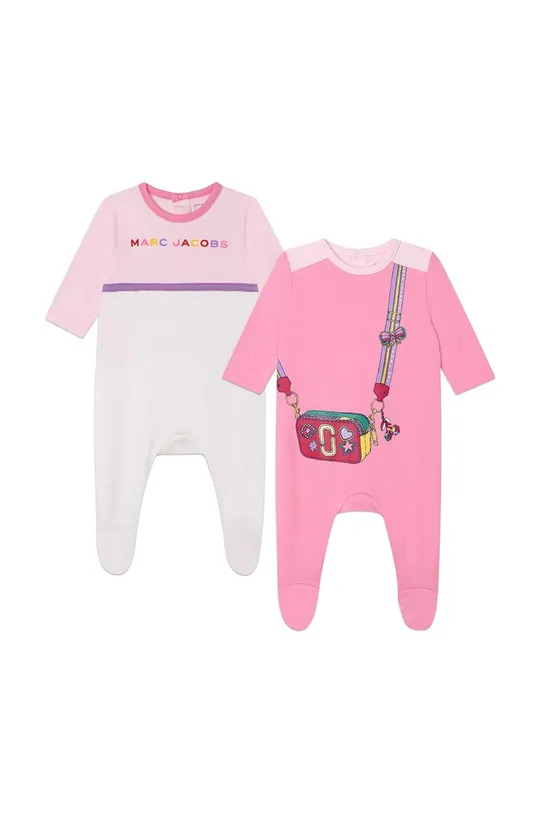 różowy Marc Jacobs śpioszki bawełniane niemowlęce 2-pack Dziewczęcy